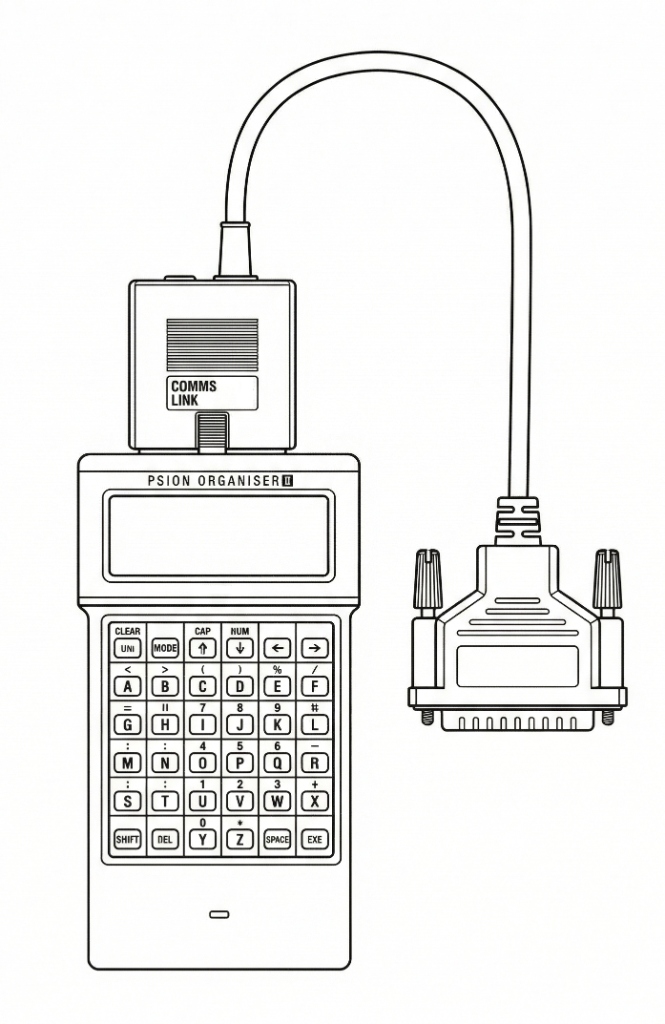 Psion Organiser II with COMMS Link